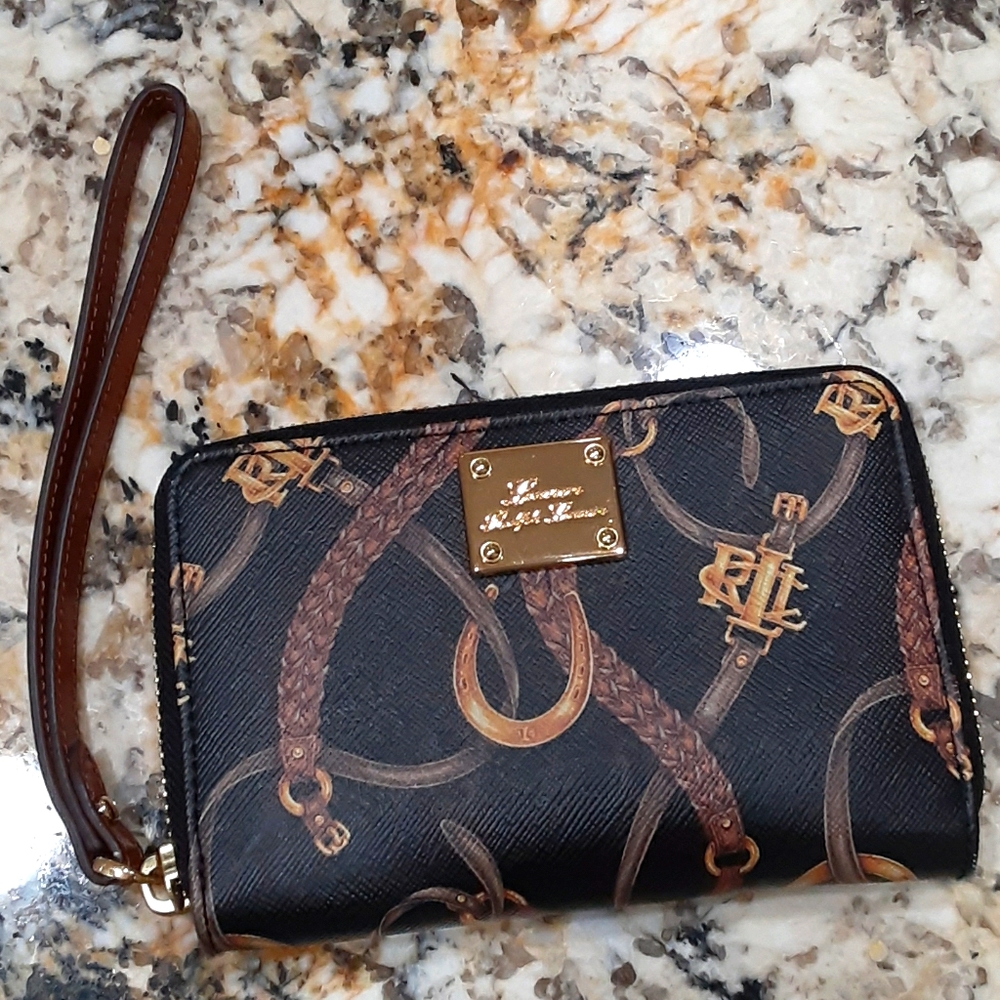Ralph Lauren Zippered Rope Wristlet